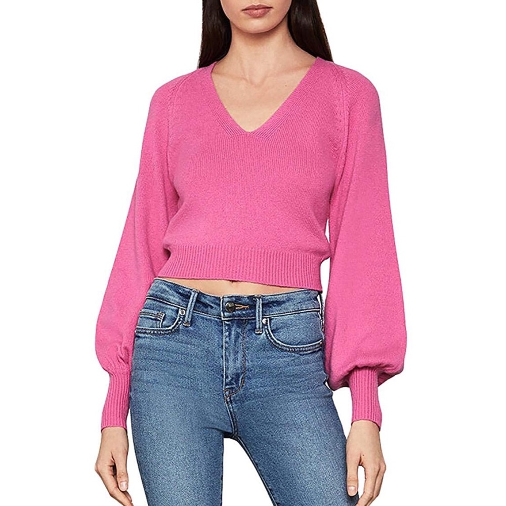BCBG Maxazria balloon sleeve knit top XXS